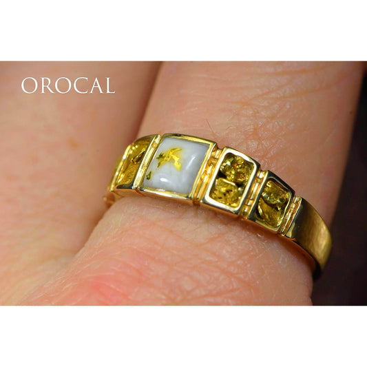 Orocal Gold Quartz Men's Ring RM1045NQ-Destination Gold Detectors