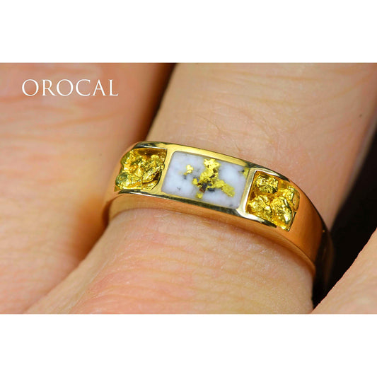 Orocal Gold Quartz Men's Ring RM656NQ-Destination Gold Detectors