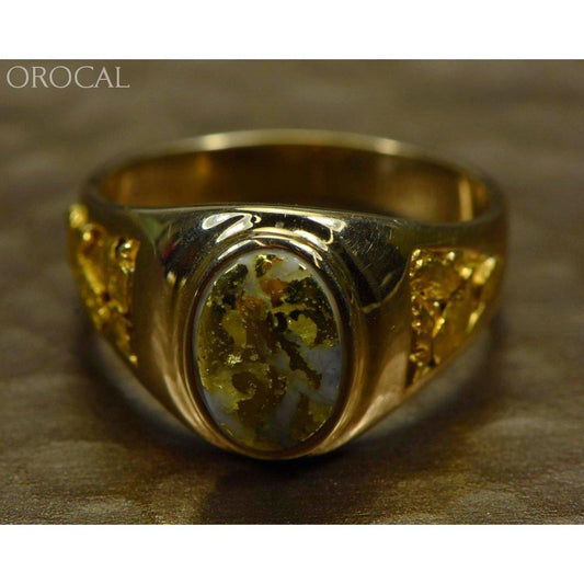 Orocal Gold Quartz Men's Ring RM803Q-Destination Gold Detectors