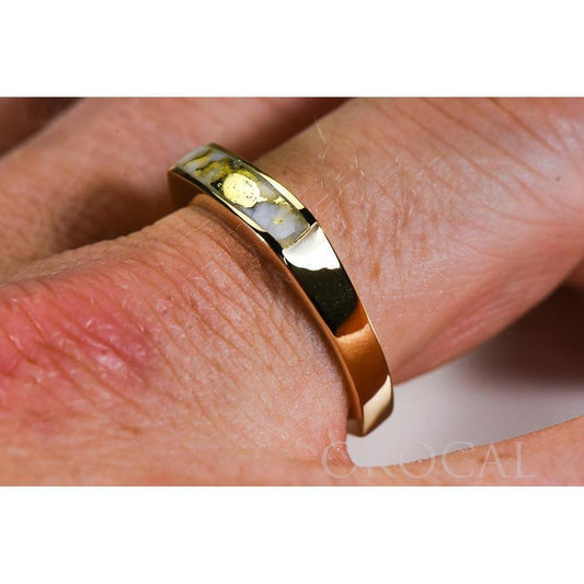 Orocal Gold Quartz Mens Ring RM902Q-Destination Gold Detectors