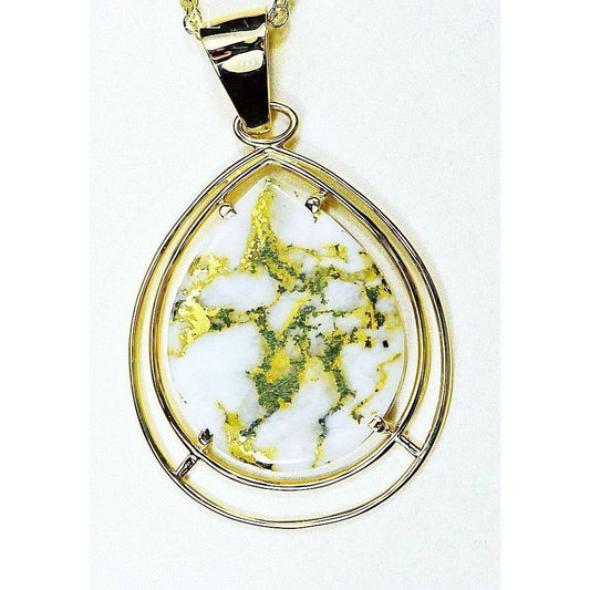 Orocal Gold Quartz Pendant PN1076JQ-Destination Gold Detectors