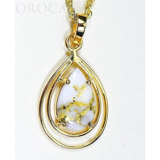 Orocal Gold Quartz Pendant PN1076SQ-Destination Gold Detectors