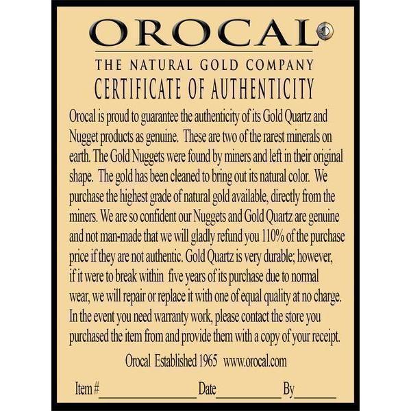 Orocal Gold Quartz Pendant PN441QX-Destination Gold Detectors