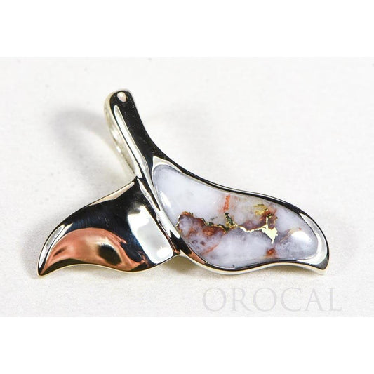 Orocal Gold Quartz Whales Tail Pendant - PWT37QW-Destination Gold Detectors