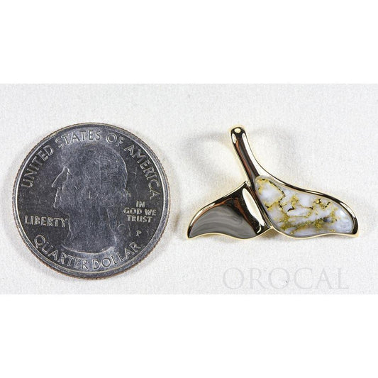 Orocal Gold Quartz Whales Tail Pendant PWT37QX-Destination Gold Detectors