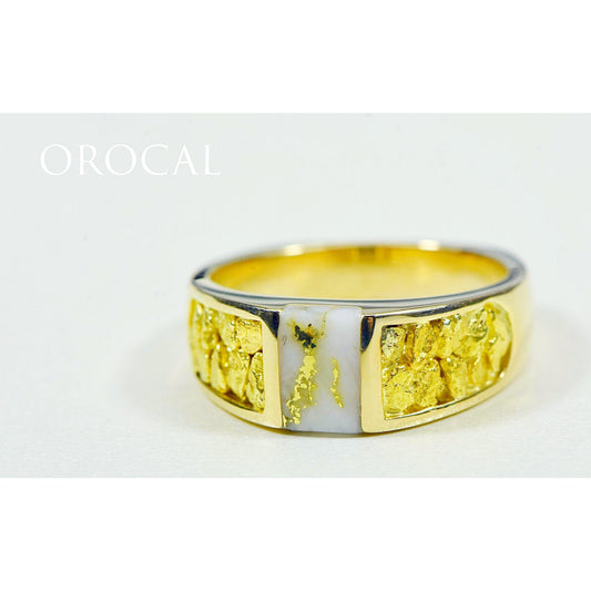 Orocal Gold Quartz with Gold Nuggets Ladies Ring RLL1359NQ-Destination Gold Detectors