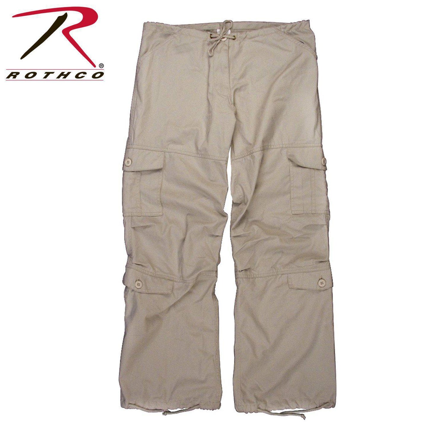 Rothco Women's Vintage Paratrooper Fatigue Pants Stone-Destination Gold Detectors