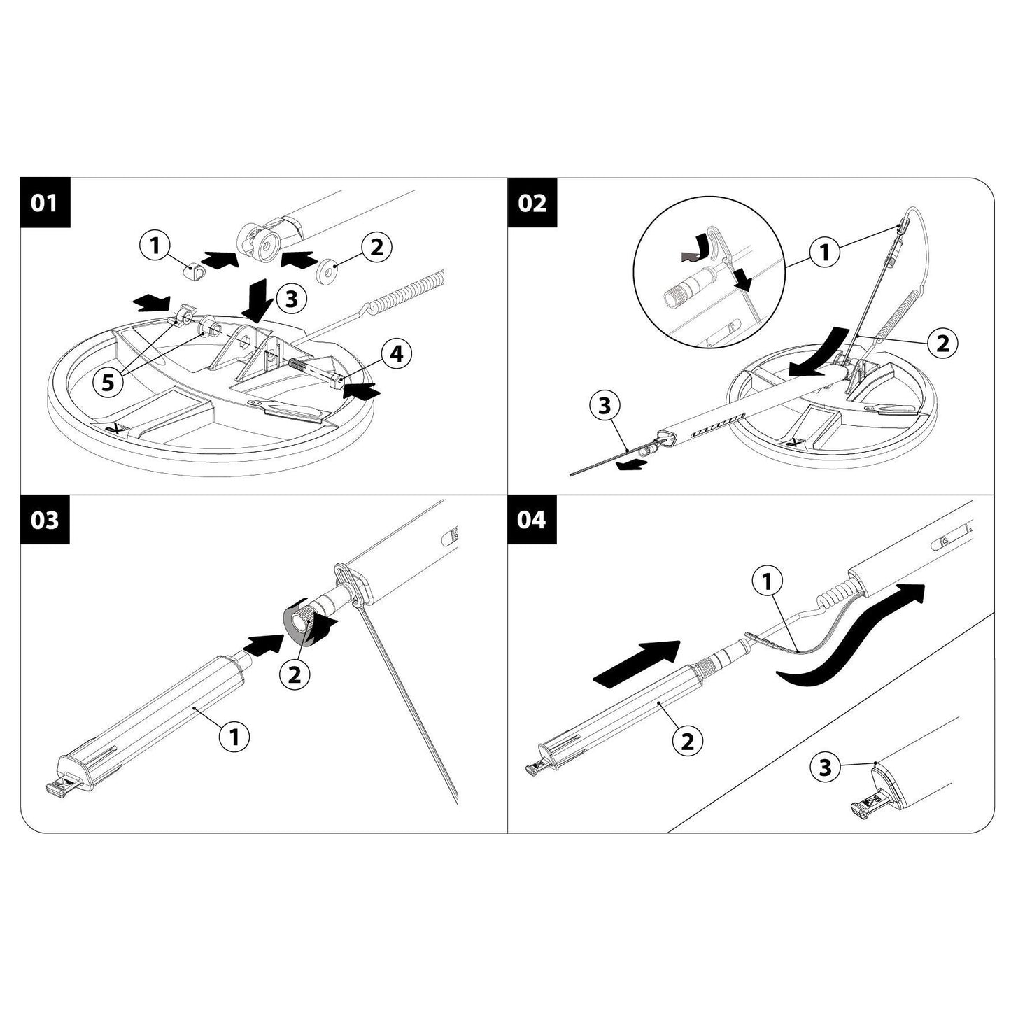 XP DEUS 22.5cm HF Coil (9") with Coil Cover-Destination Gold Detectors