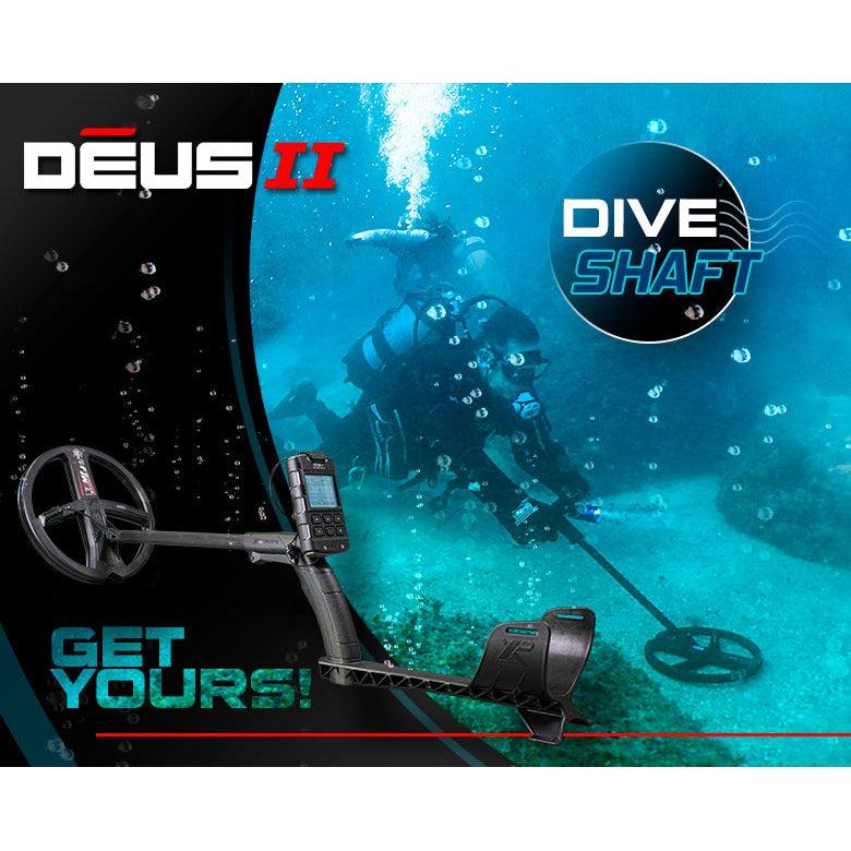 XP DEUS II S-Telescopic Dive Shaft-Destination Gold Detectors