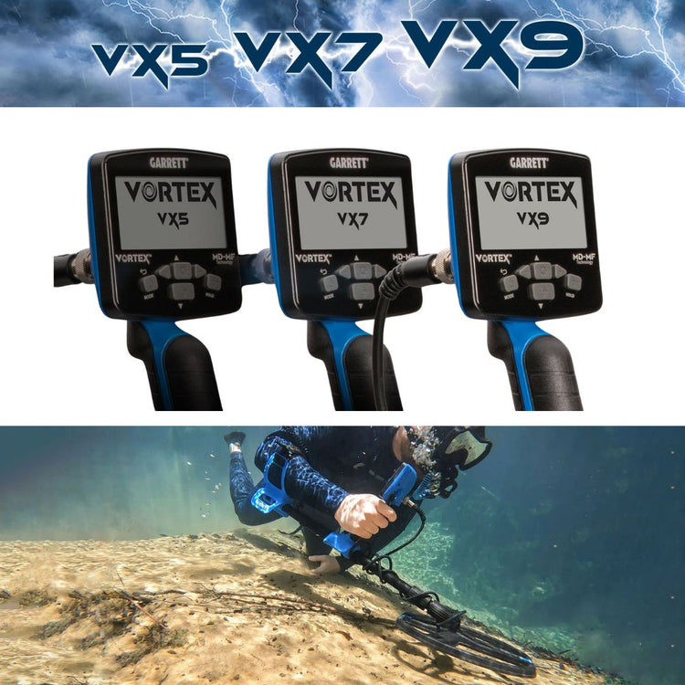 Garrett Vortex Series Comparison Chart-Destination Gold Detectors