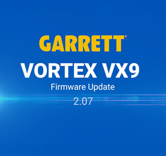Vortex VX9 Firmware Update 2.07 - Now Available-Destination Gold Detectors