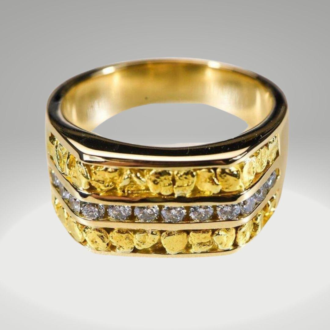 Orocal Gold Rings with Diamond - Men
