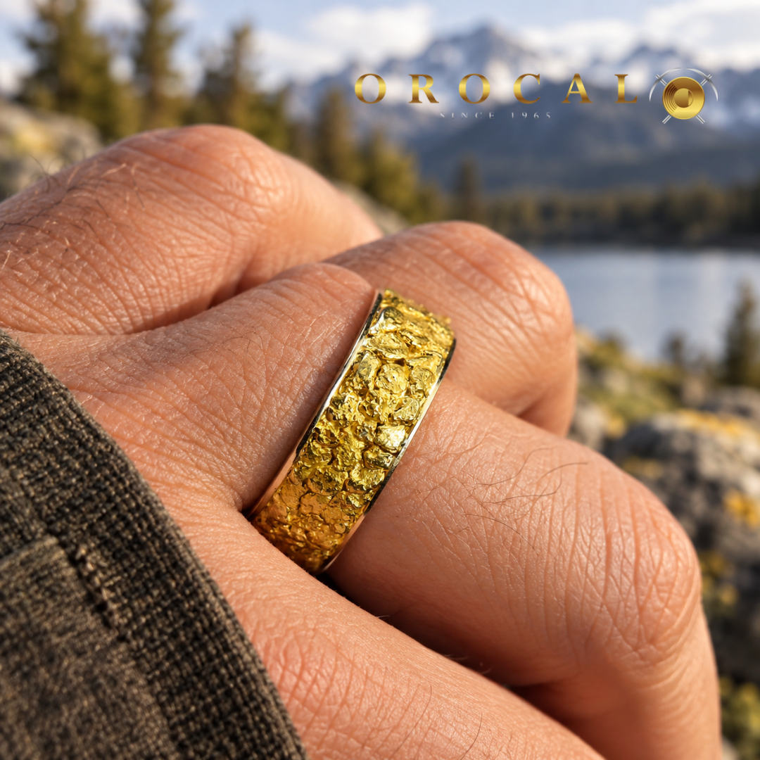 Best Selling Men's Gold Nugget Rings