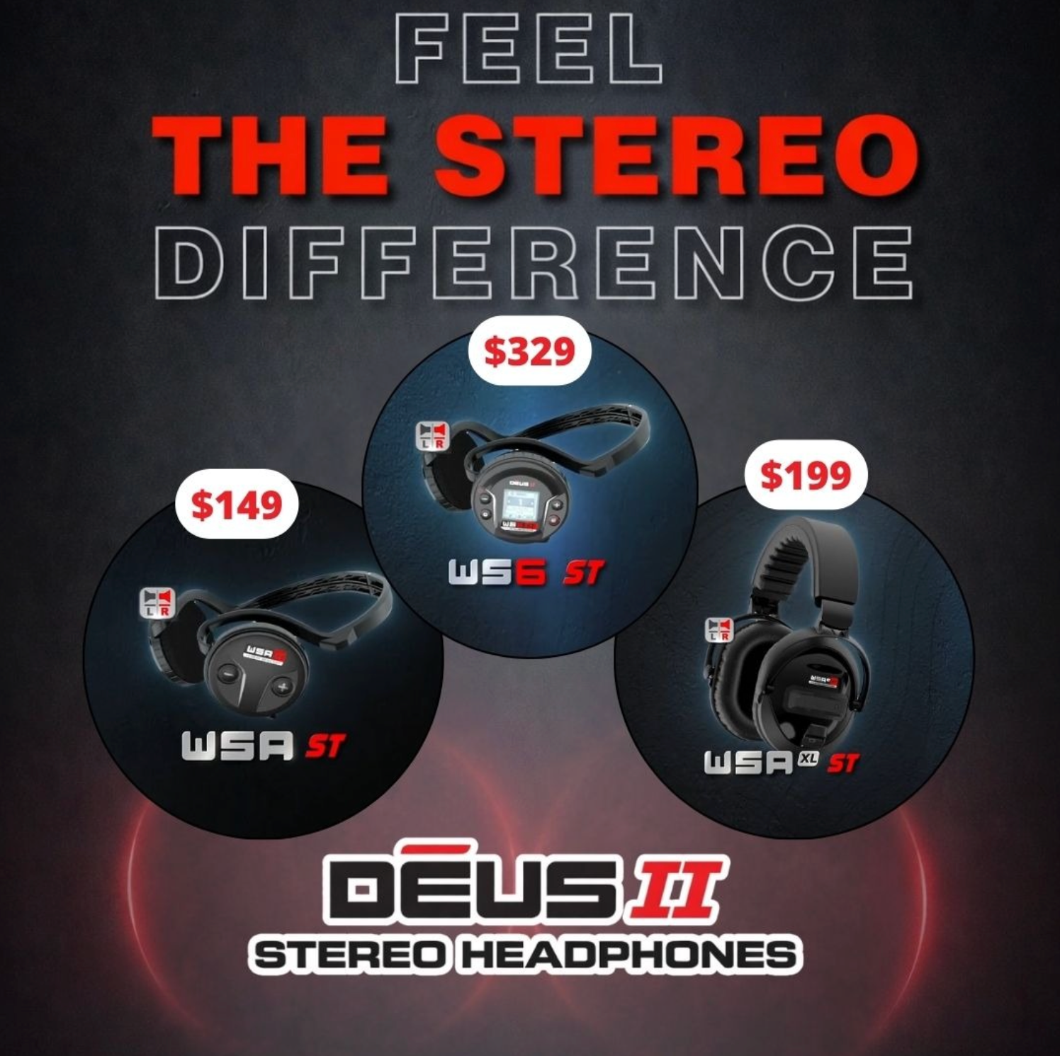 XP DEUS II STEREO Headphones