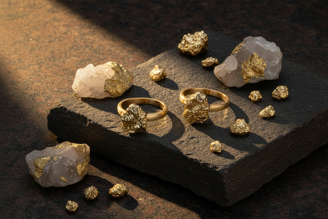 Gold Nugget and Gold Quartz Jewelry – 5-Star Reviews