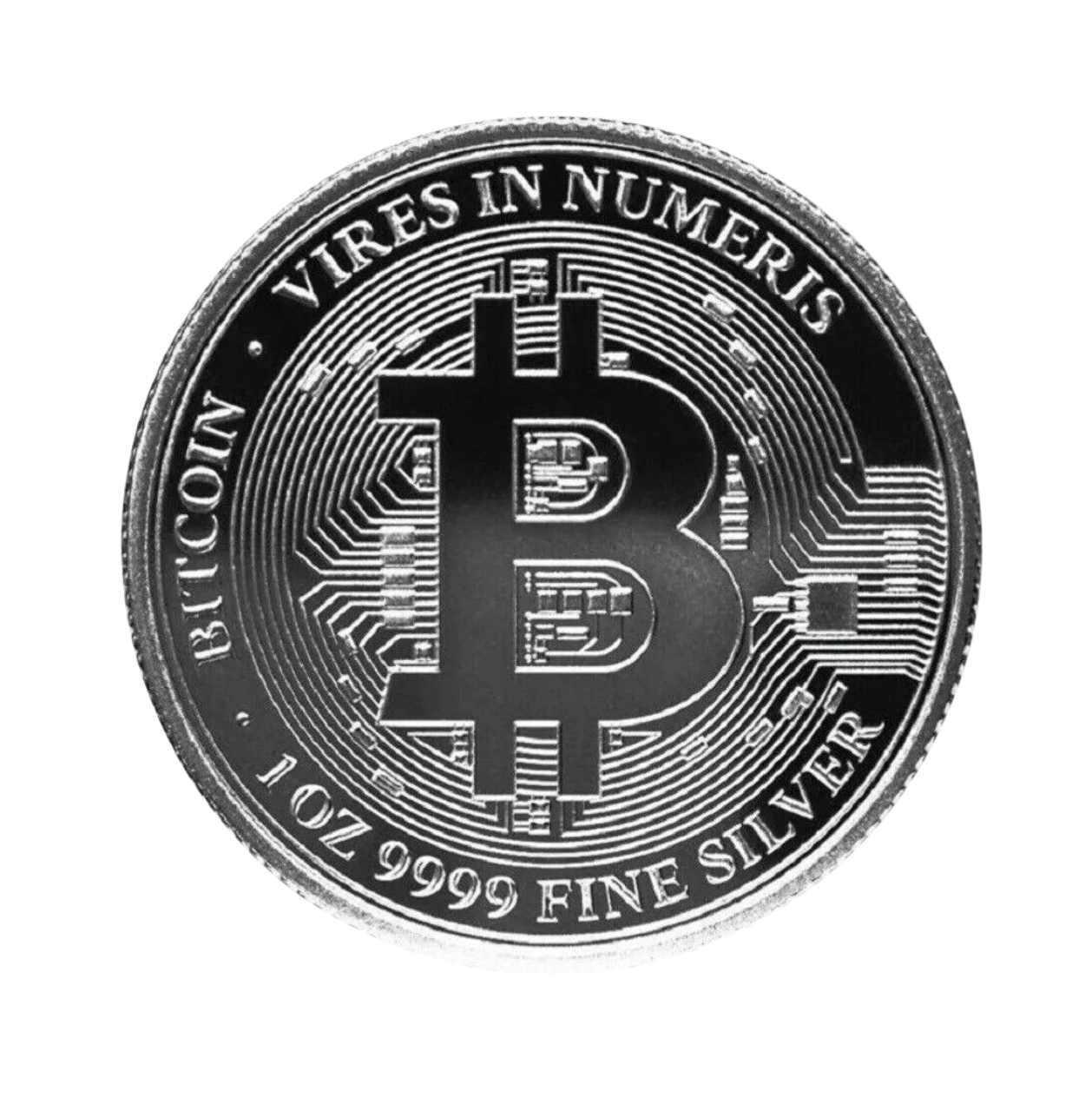 1 Oz Collectible Bitcoin .9999 Fine Silver Round