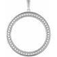 Sterling Silver Coin Frame for 1 Oz American Eagle Round