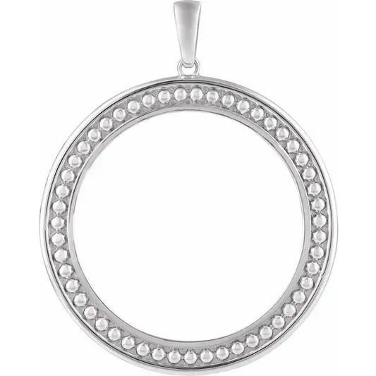 Sterling Silver Coin Frame for 1 Oz American Eagle Round