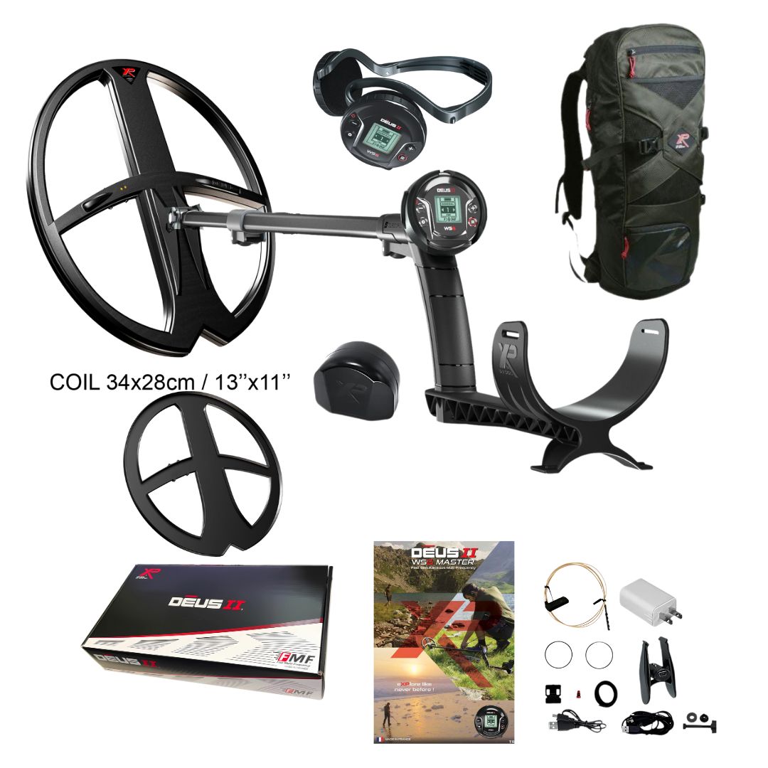DEUS II WS6 Master Metal Detector with Backpack 240 - Destination Gold Detectors