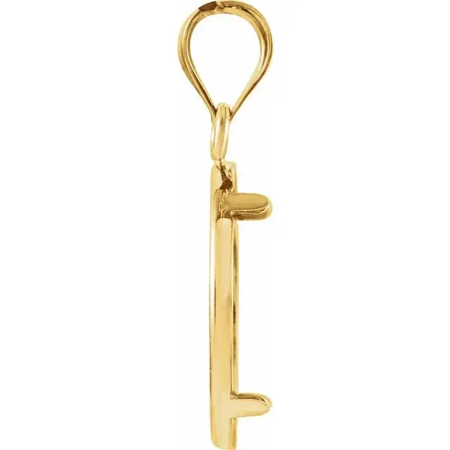 14K Gold Coin Frame Bezel Pendant Mounting for United States $1.00 Type 1 and Mexican 2 Peso Round