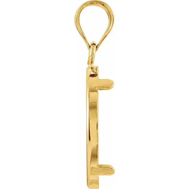 14K Gold Coin Frame for Mexican 2 1/2 Peso Round