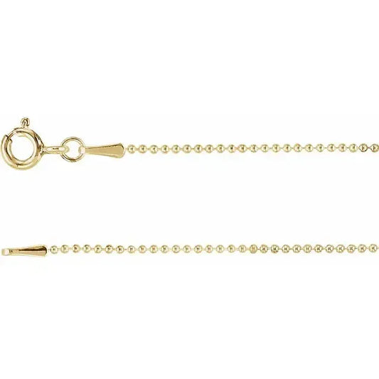 14K Gold-Filled Hollow Bead Chain