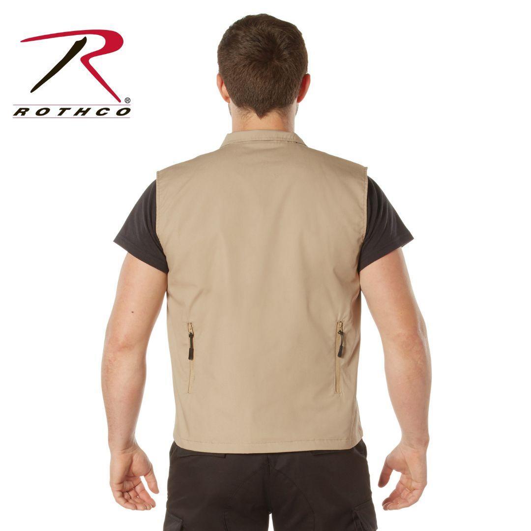 Rothco Undercover Travel Vest Khaki-Destination Gold Detectors