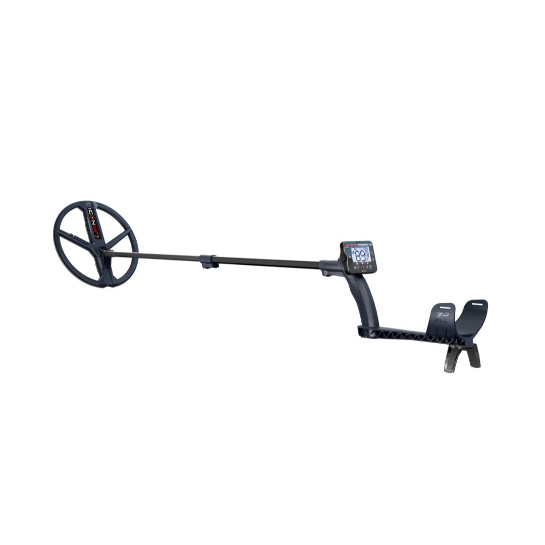 Metal detector with a screen on a white background