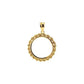 14K Gold Rope Coin Frame for United States $5.00 Round