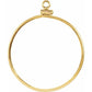 14K Gold Coin Frame for 1 oz American Gold Buffalo Round