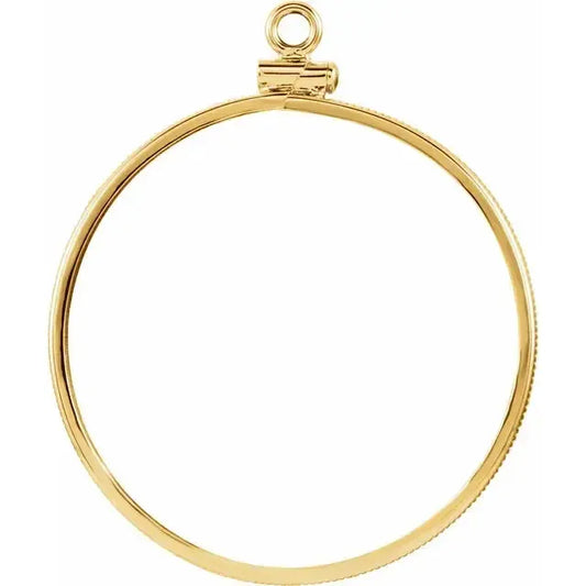 14K Gold Coin Frame for 1 oz American Gold Buffalo Round