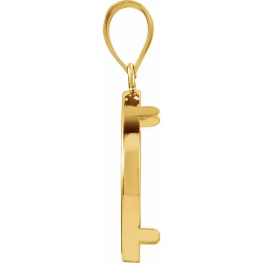 14K Gold Frame for Canadian Maple Leaf 1/4 Oz Round