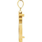 14K Gold Coin Frame Bezel Pendant Mounting for  Canadian Maple Leaf 1 Oz Round