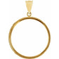 14K Gold Frame for Chinese Panda 1/2 Oz Round