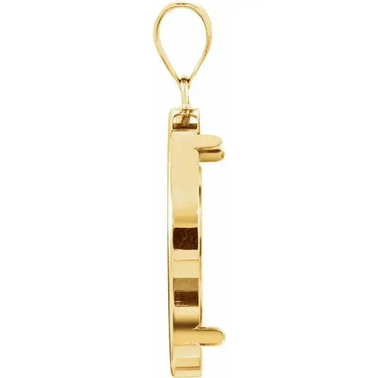 14K Gold Frame for Chinese Panda 1/2 Oz Round