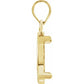 14K Gold Coin Frame Bezel Pendant Mounting for United States $1.00 Type 1 and Mexican 2 Peso Round