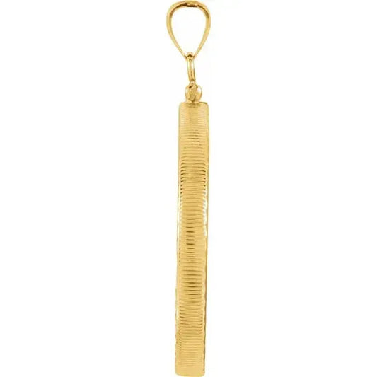 14K Gold Coin Frame for 1 oz American Gold Buffalo Round