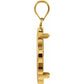 14K Gold Coin Frame Bezel Pendant Mounting for United States $2.50 and Chinese Panda 1/10 Oz Round