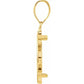 14K Gold Coin Frame Bezel Pendant Mounting for Mexican 5 Peso Round