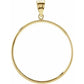 14K Gold Coin Frame for Mexican 1 Oz Round