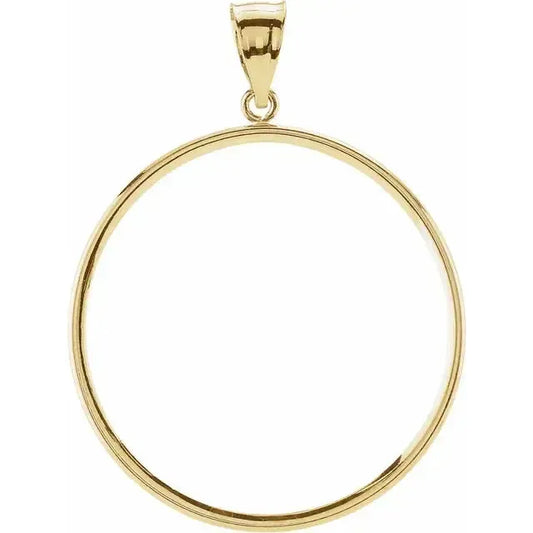 14K Gold Coin Frame for Mexican 1 Oz Round
