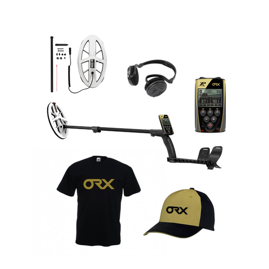 XP ORX Metal Detector 9.5x5" Elliptical HF Coil with WSAudio, Bicolour Cap and T-shirt