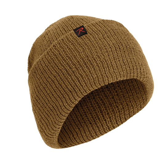ROTHCO Military Winter Beanie Wool Watch Cap Coyote Brown