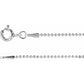 Sterling Silver Hollow Bead Chain