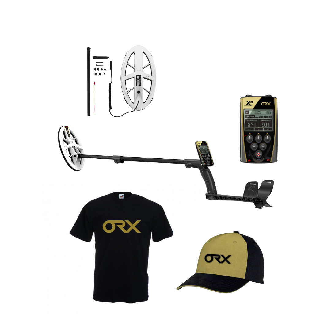 XP ORX Metal Detector 9.5x5" Elliptical HF Coil with Bicolour Cap and T-shirt