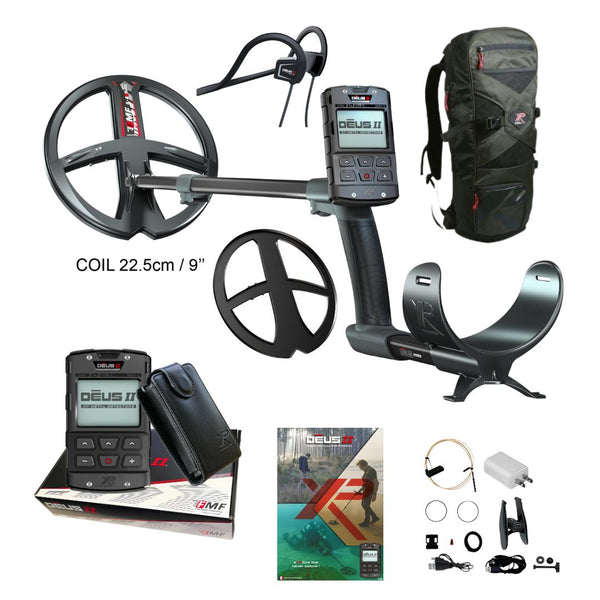 XP DEUS II with BH-01 Headphones Metal Detector and Backpack 240 - Destination Gold Detectors