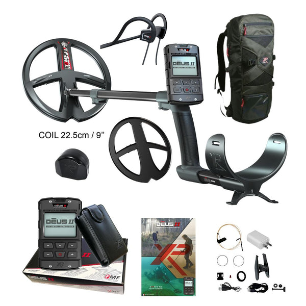 XP DEUS II with BH-01 Headphones Metal Detector and Backpack 240 - Destination Gold Detectors