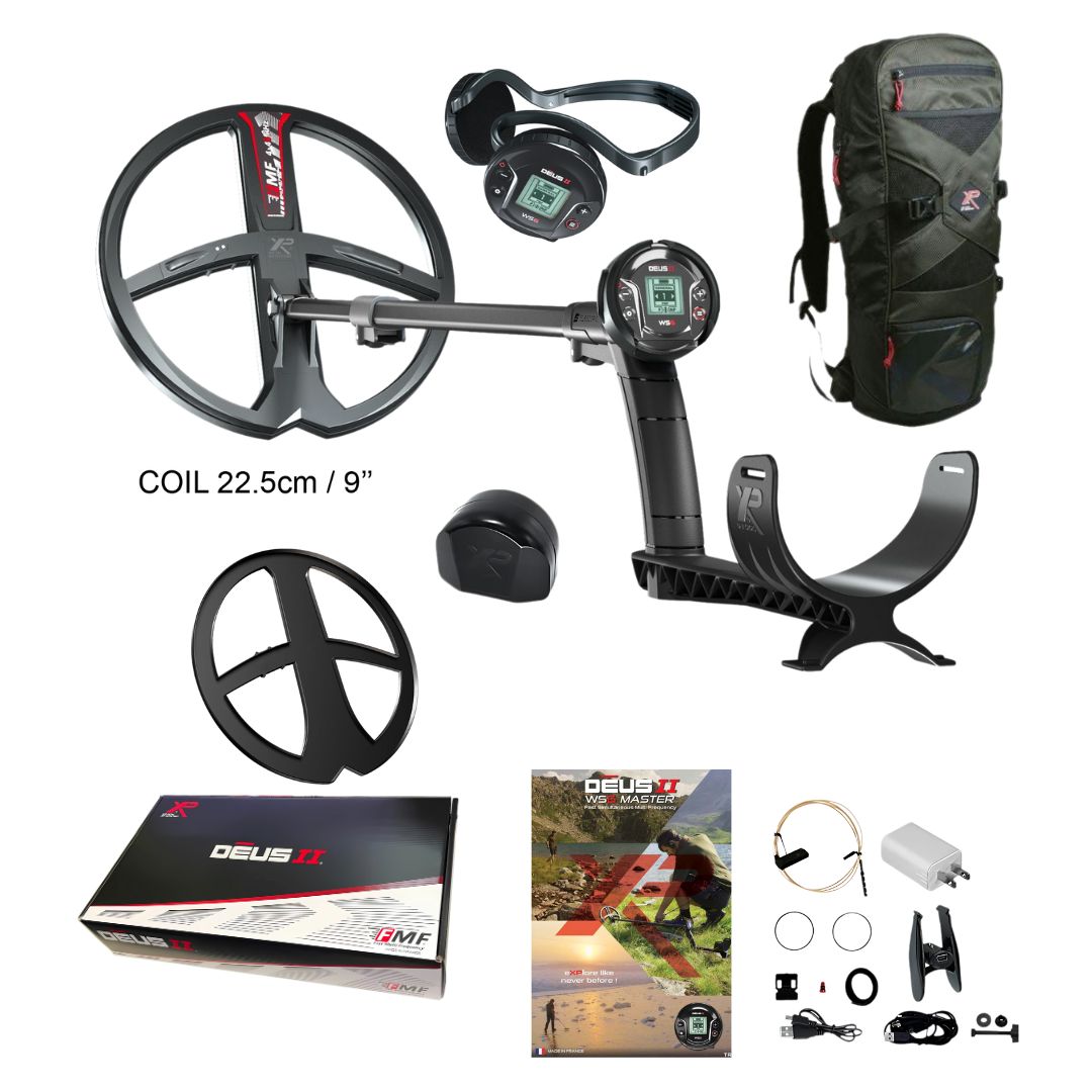 DEUS II WS6 Master Metal Detector with Backpack 240 - Destination Gold Detectors