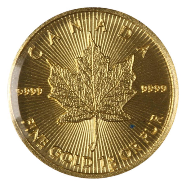 FREE .9999 Pure [Au] 1 Gram Maple Gold Coin-Destination Gold Detectors
