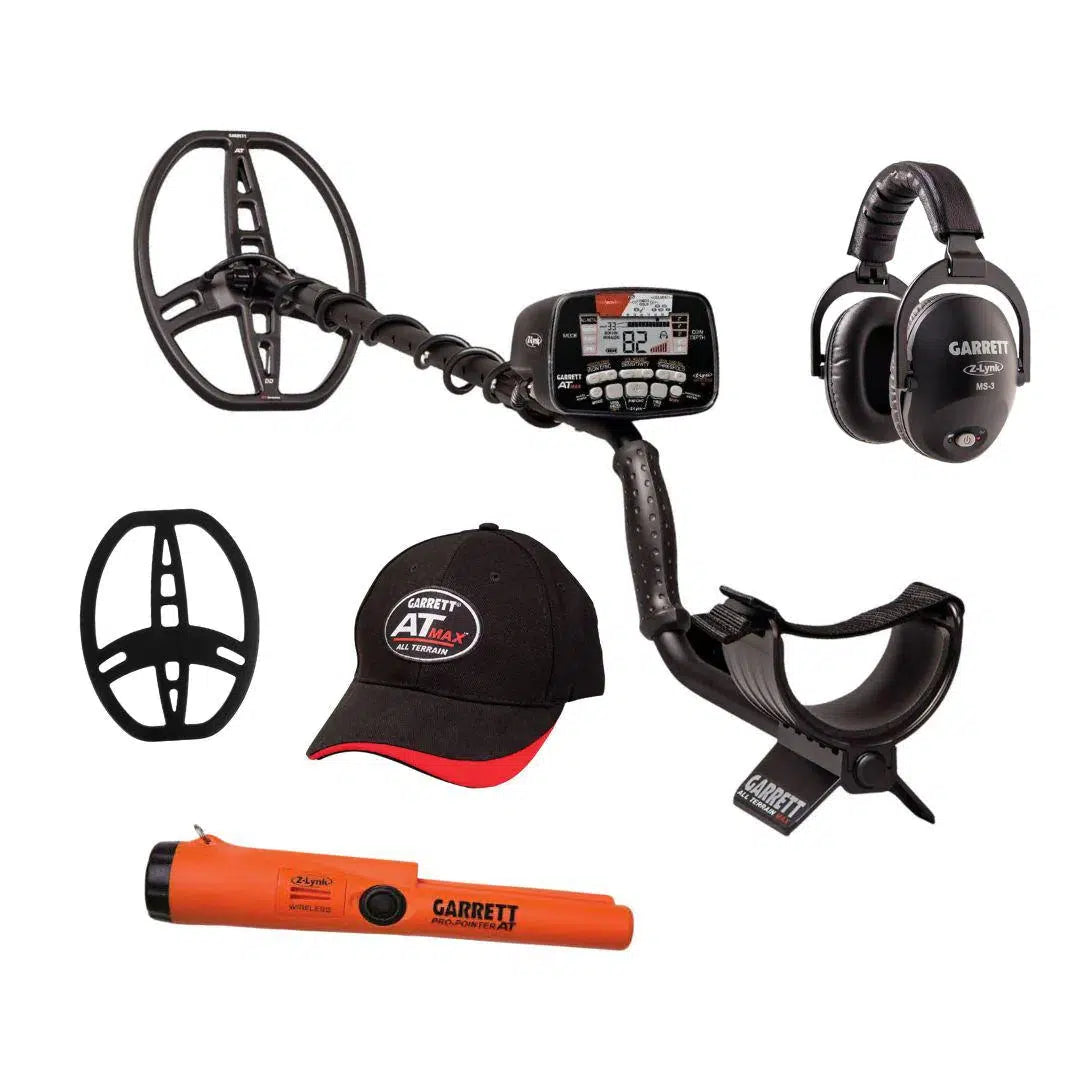 Garrett AT MAX Metal Detector with AT PRO Z-Lynk Pointer Promo